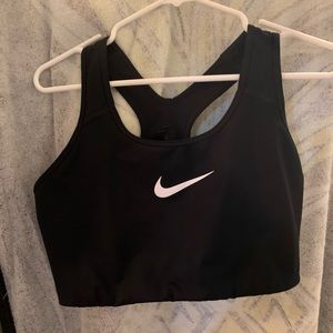 Black Nike sports bra